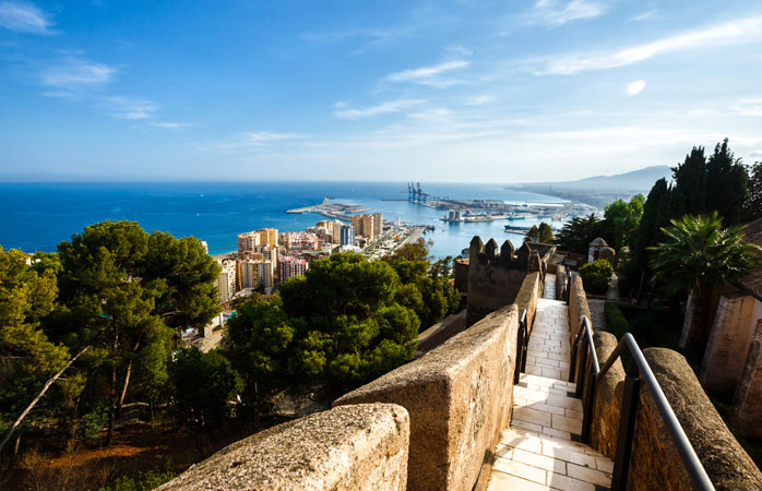Gibralfaro on yksi kauneimmista Málagan nähtävyyksistä