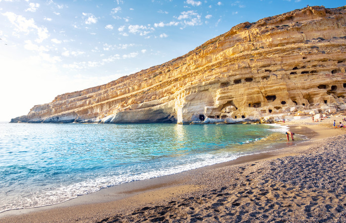 Kreetan Red Beach on valittu yhdeksi Euroopan kauneimmista nudistirannoista