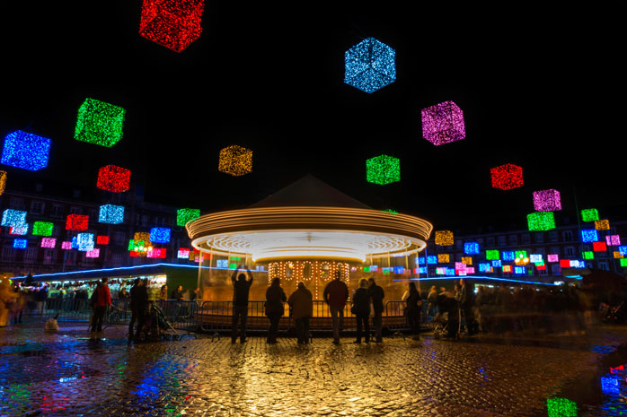 Nauti värikkäistä joulumarkkinoista Madridissa