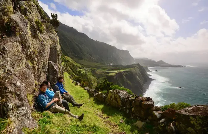 Travel in Flores island, Azores, Portugal, Atlantic ocean