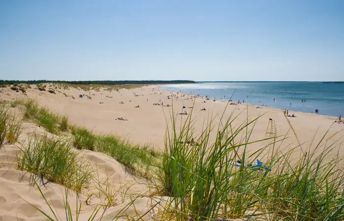 Beautiful and popular Yyteri beach in Finland